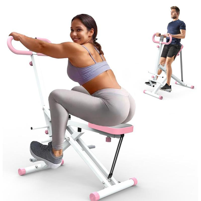 Home Squat Machine with 4 Adjustable 4 Resistance Bands